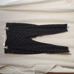 Black Capri white polka dots size 16/18 Time and Tru